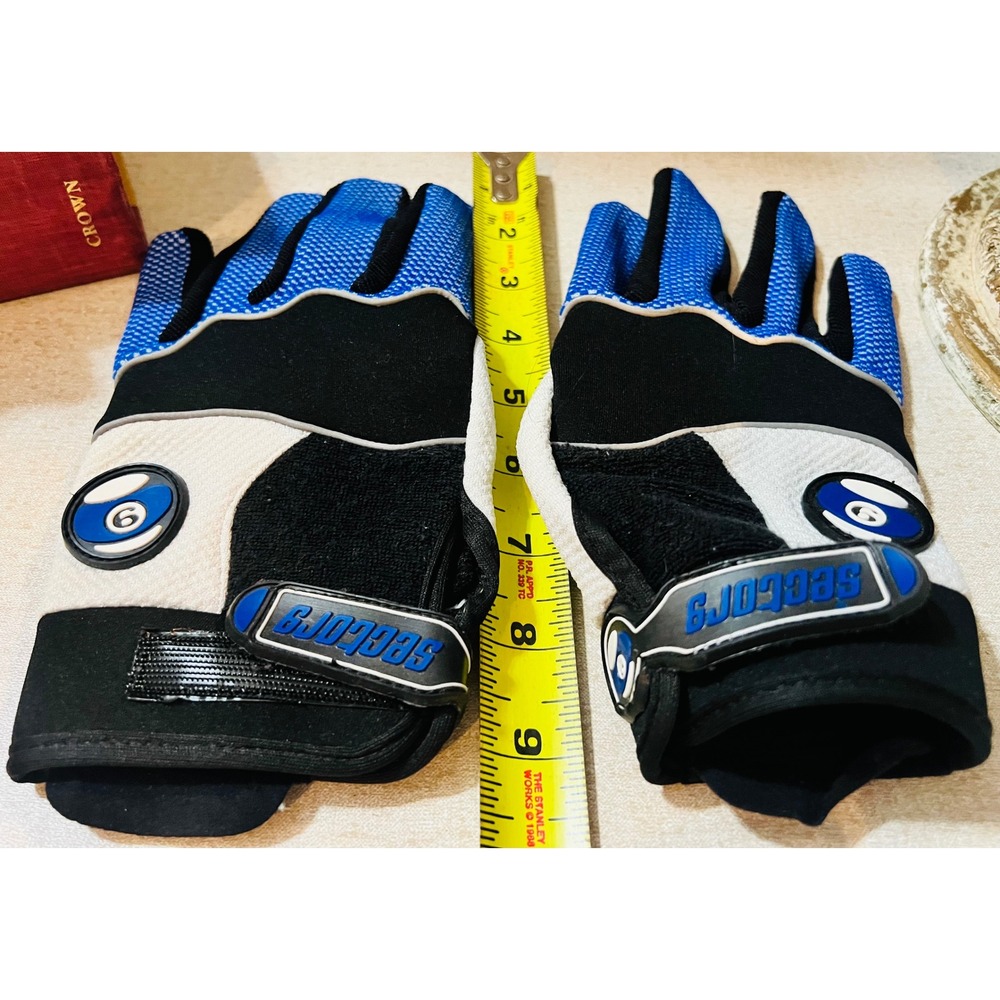 Sector 9 Driver Longboard Slide Gloves Blue Black White Mens Size S/M